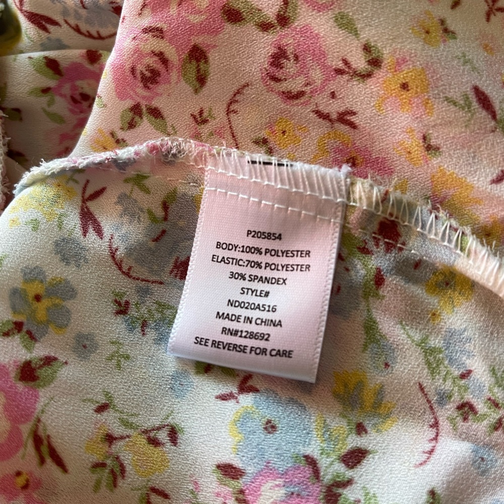 Floral Print Mini Dress - Picture 5 of 6